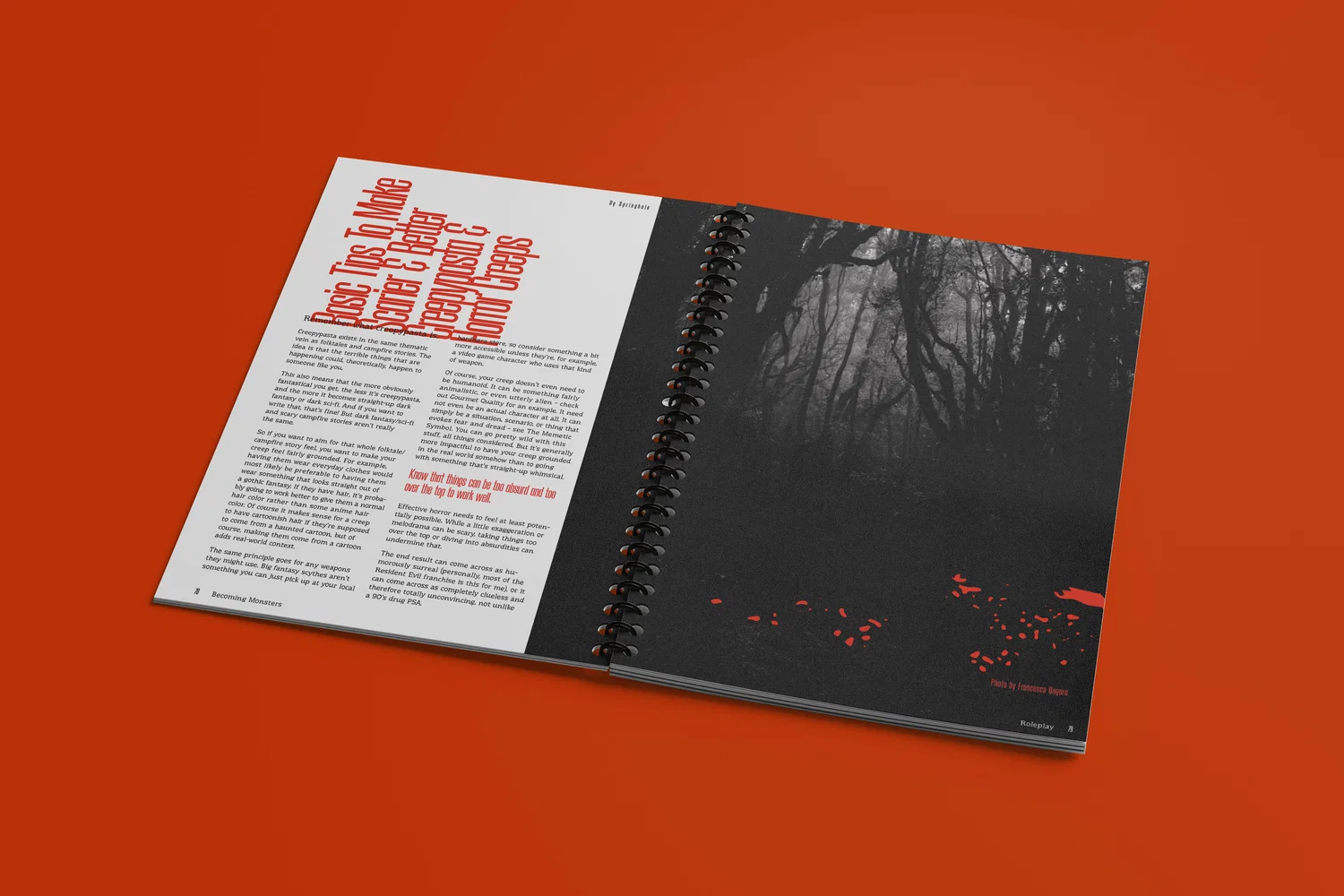 Image of a mockup of a publication by the name of