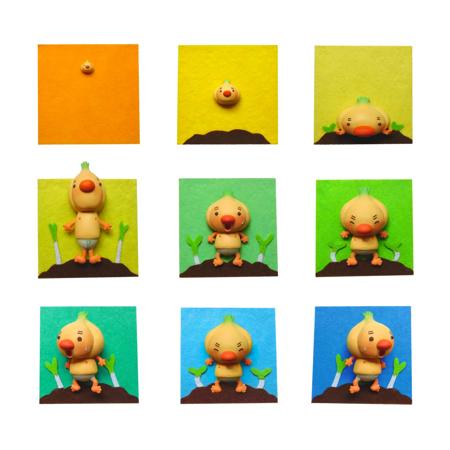 An image of the Gilroy GIF, with every frame.