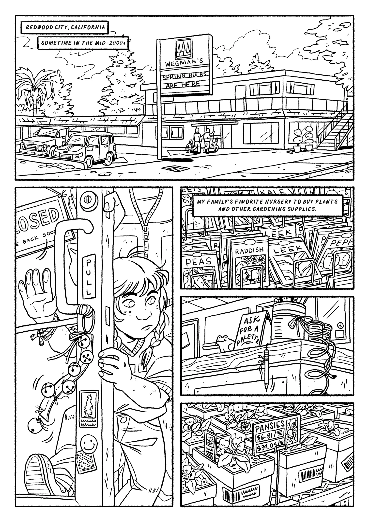 Interior page of comic book "Have You Seen Me?".