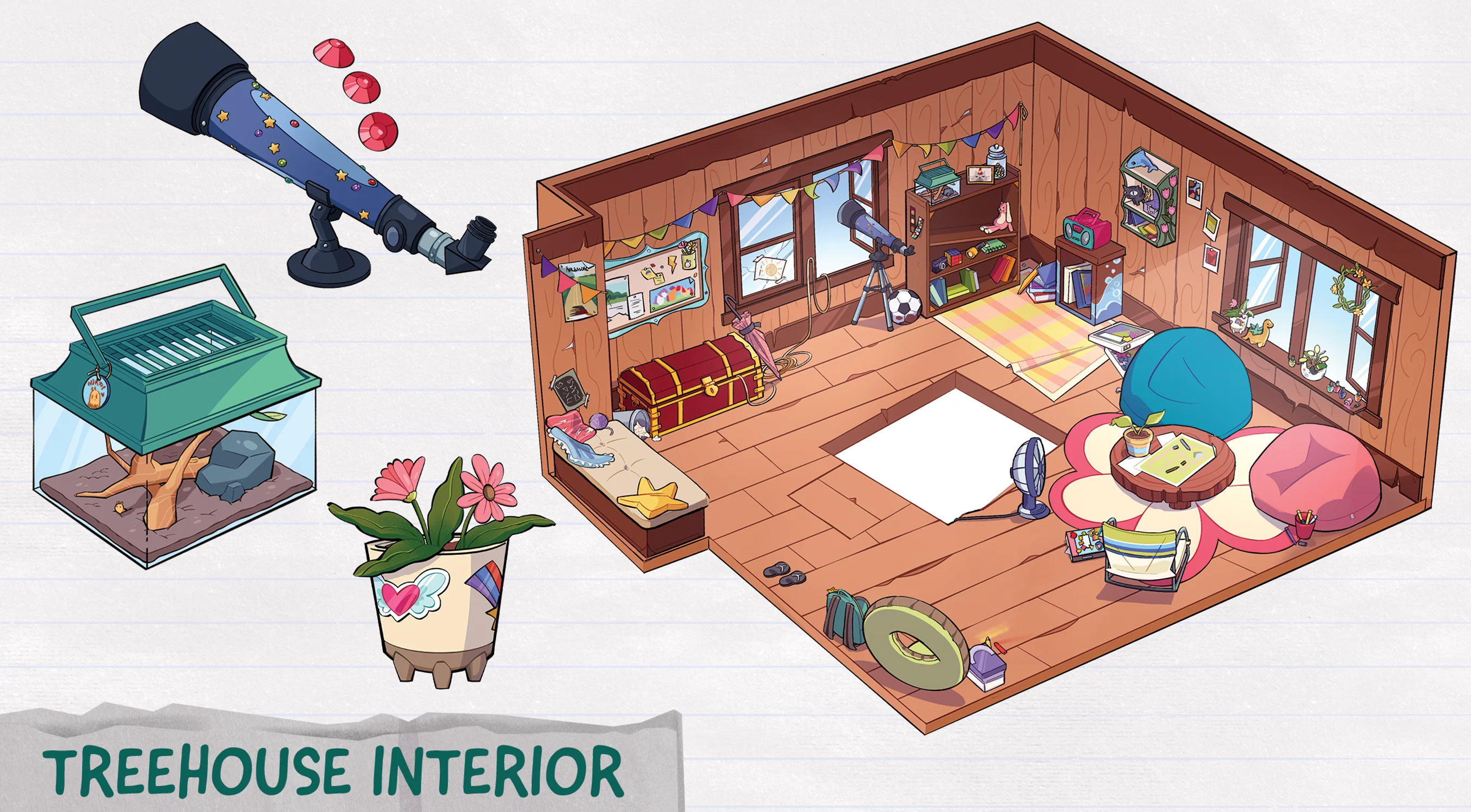 isometric room.
