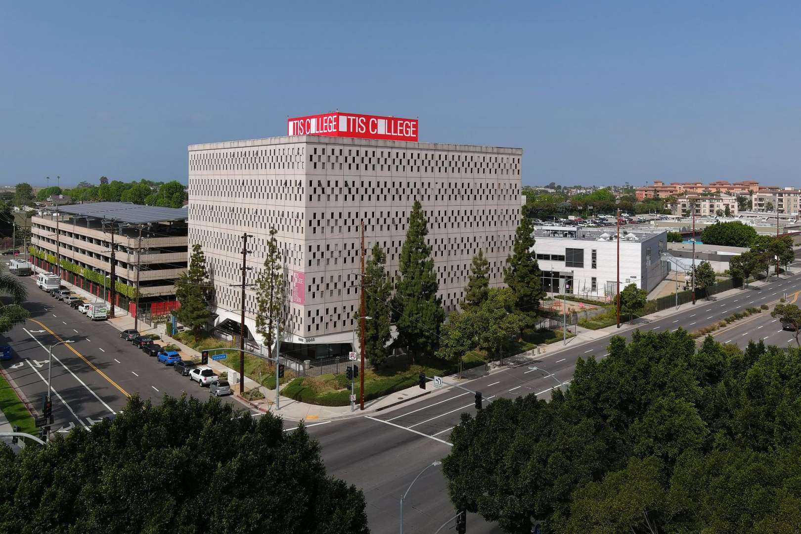 Arial Shot of Otis College Campus