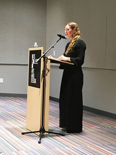 Maggie Nelson speaking at Otis College of Art and Design