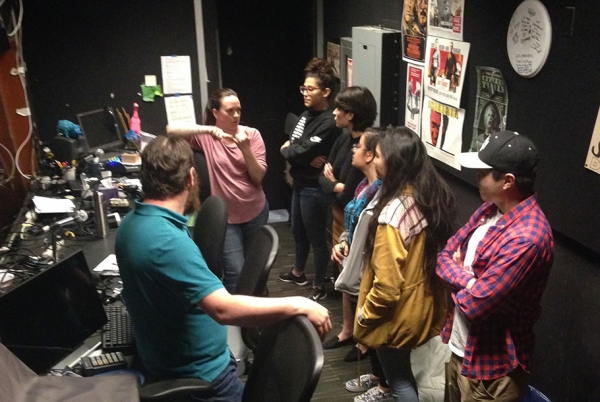 Prop design students tour Center Theater Group's stage