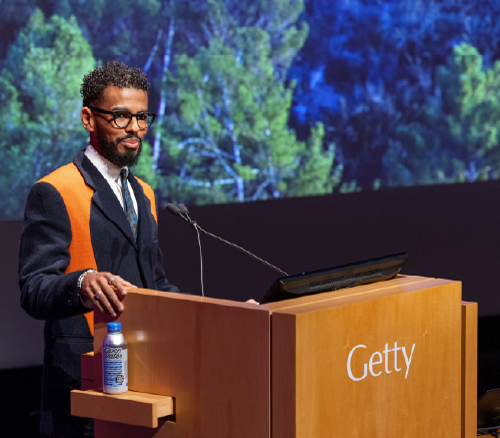 kohshin finley at the Creative Economy launch event at the Getty Center