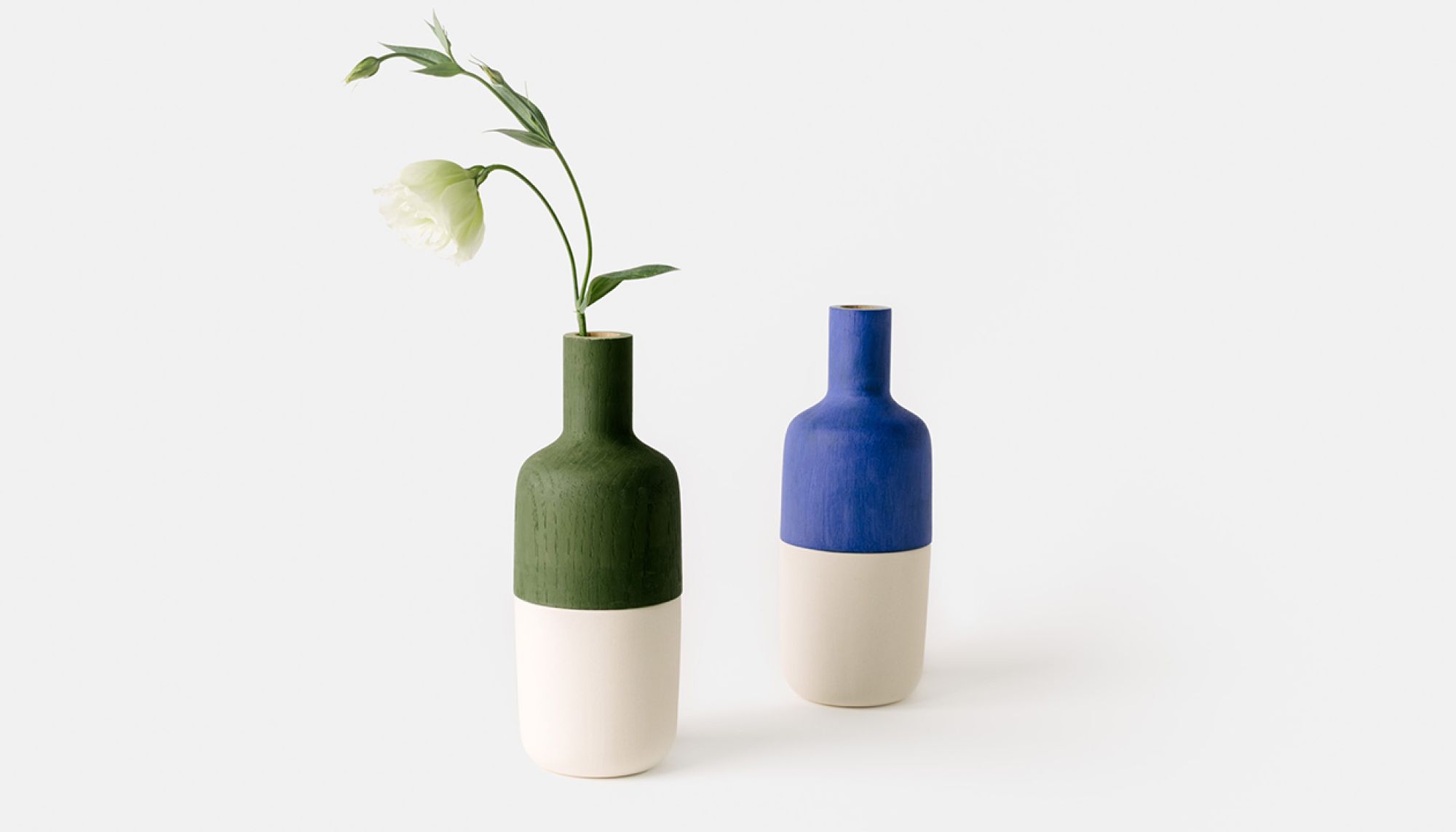 Ceramic Marais Vases by Otis College alum Melanie Abrantes