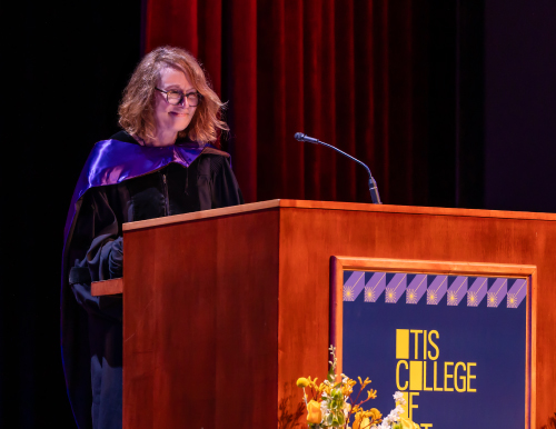 Ann Philbin at commencement