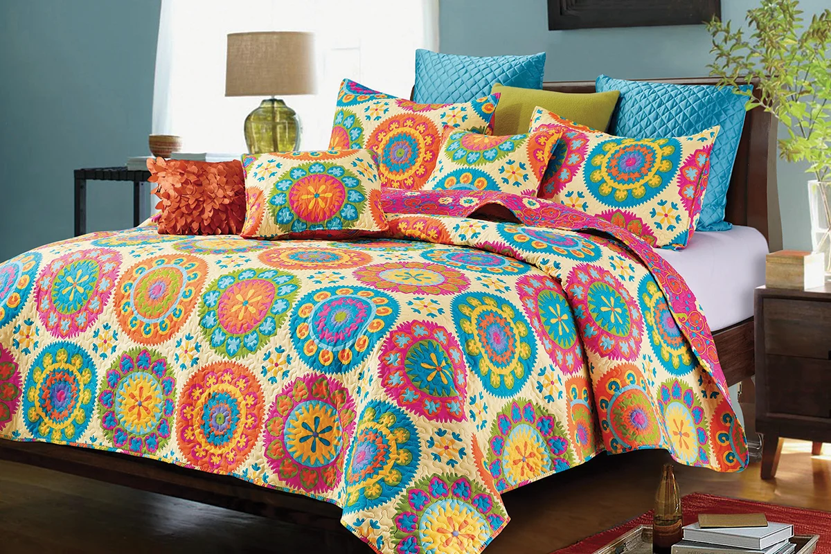 A bedding collection designed by Debra Valencia