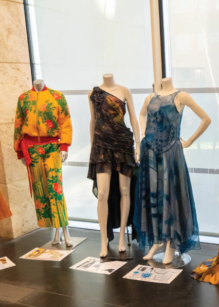 Otis College Fashion Design students exhibited and auctioned off garments they made for a Wear LACMA mentor project. 