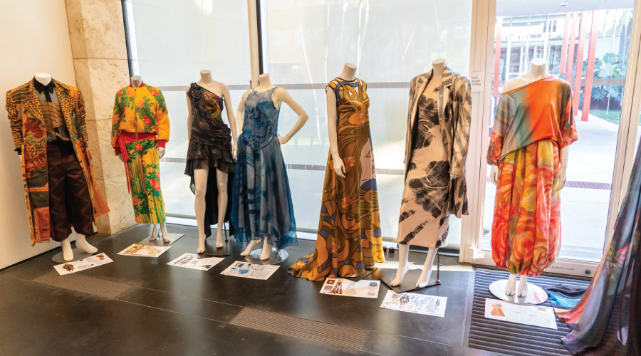 Created as part of a mentor project, the garments were inspired by works from LACMA’s permanent collection. 