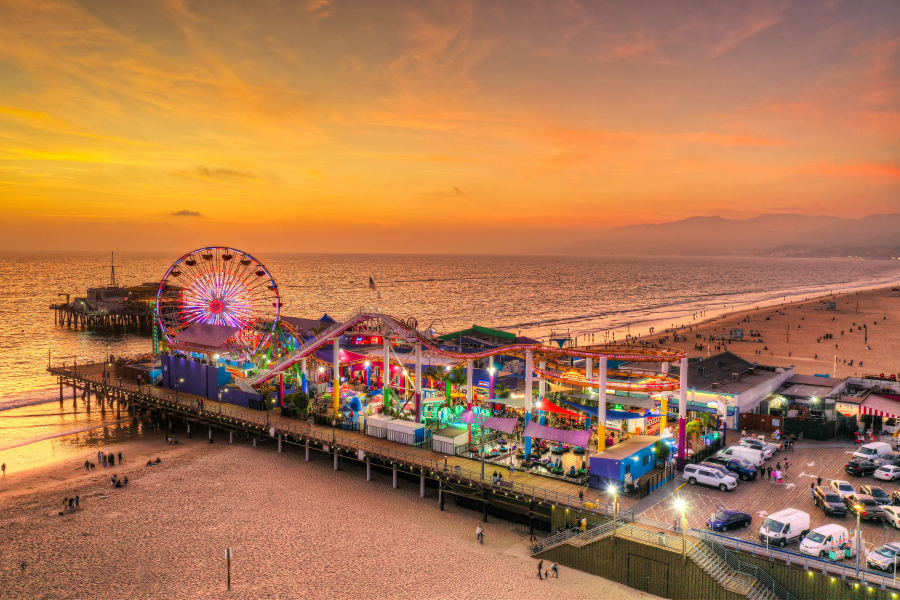 Santa Monica Pier. Photograph by Venti Views from Unsplash.