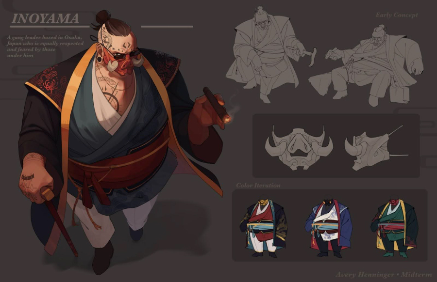 Concept art by Avery Henninger (’26 Game and Entertainment Design)