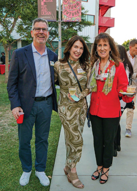 From left: Greg Ahearn, President and CEO of The Toy Association; Jennifer Caveza, Chair of Toy Design and Product Design at Otis College; and Pamela Mastrota, Executive Director of The Toy Association. Photographed by Matthew Parish/Otis College of Art and Design.