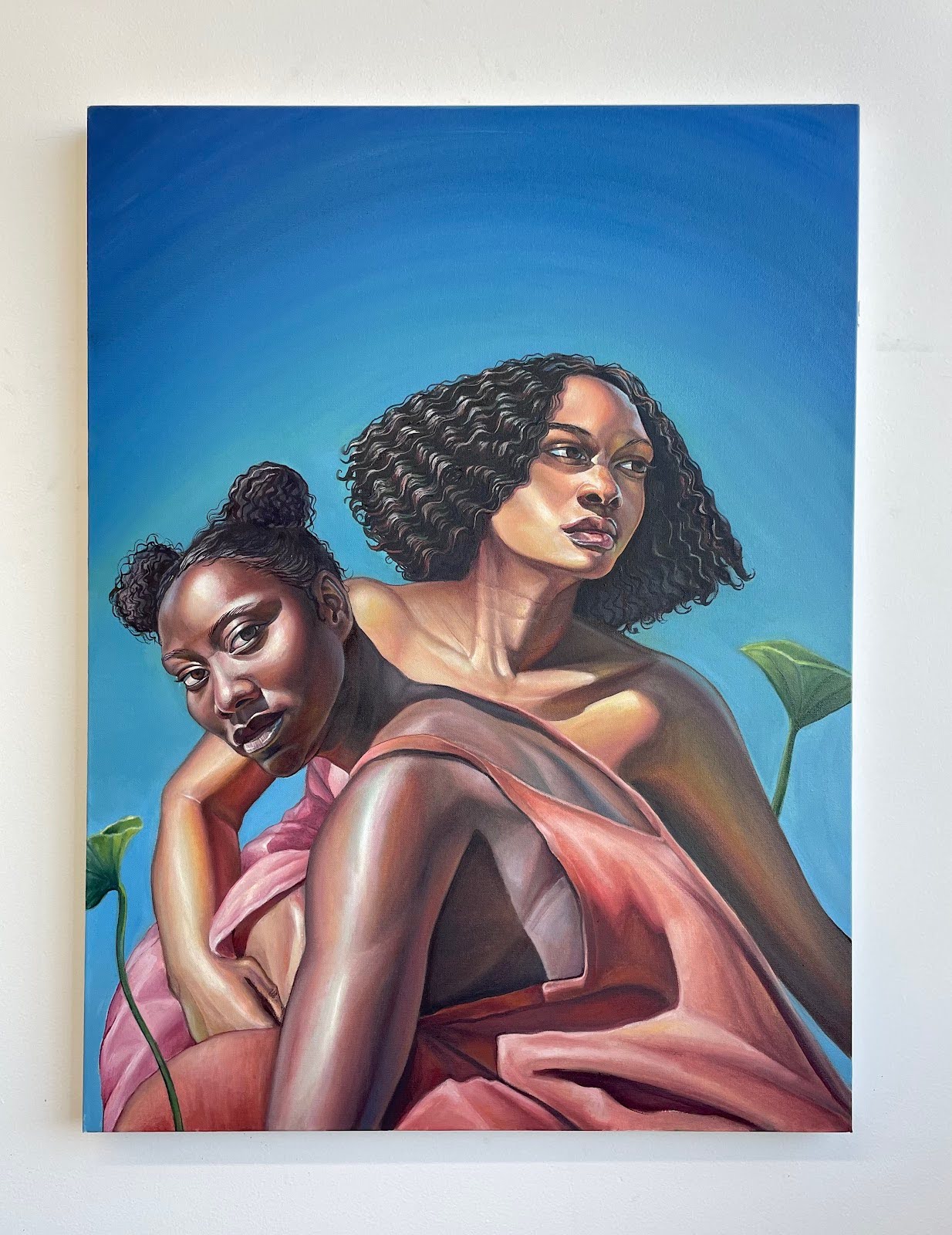 Lanise Howard, “Alignment” (Oil on canvas, 40 by 30 inches).  