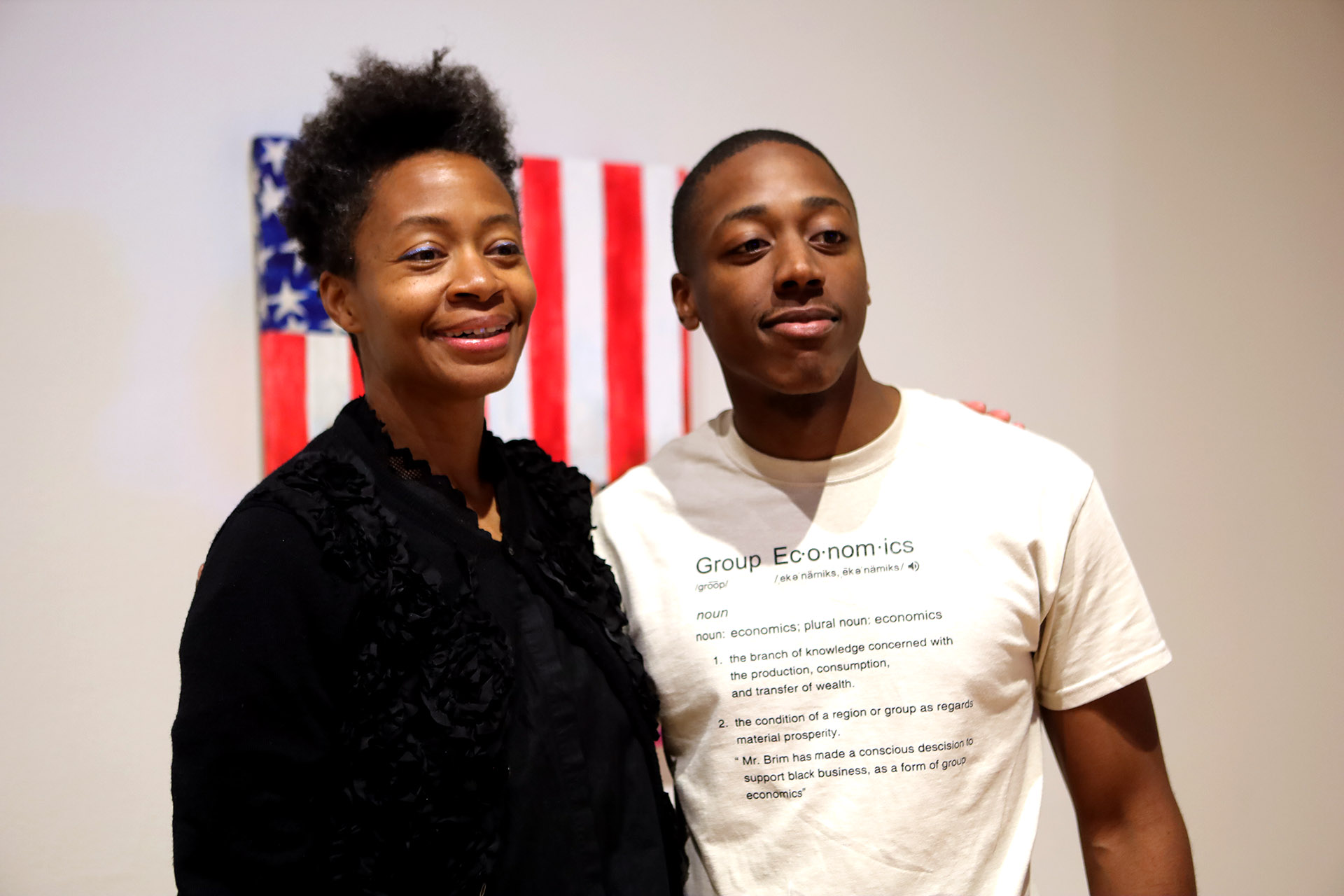 Kara Walker with student