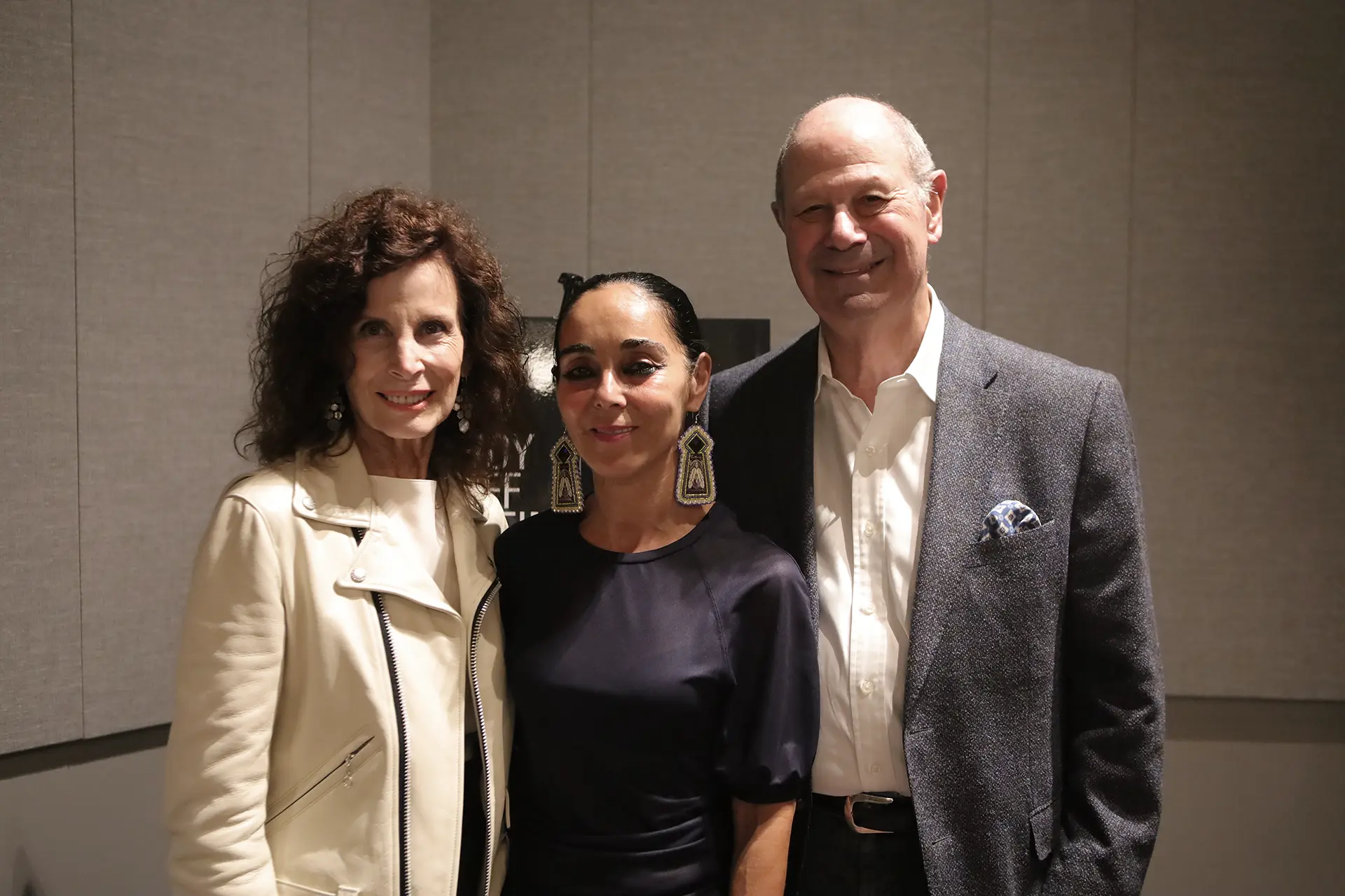 Shirin Neshat with Cliff and Mandy Einstein