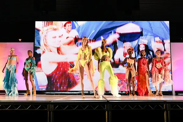 Swimwear looks from Otis College's Fashion Show