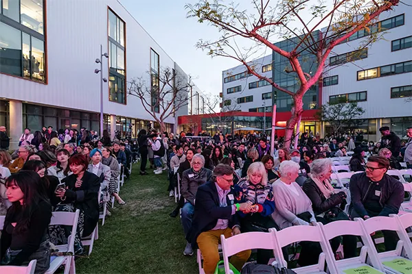 The audience at Otis College's annual Fashion Show