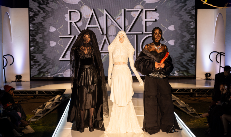 Models walking down the runway during the Otis College 2024 Fashion Show event