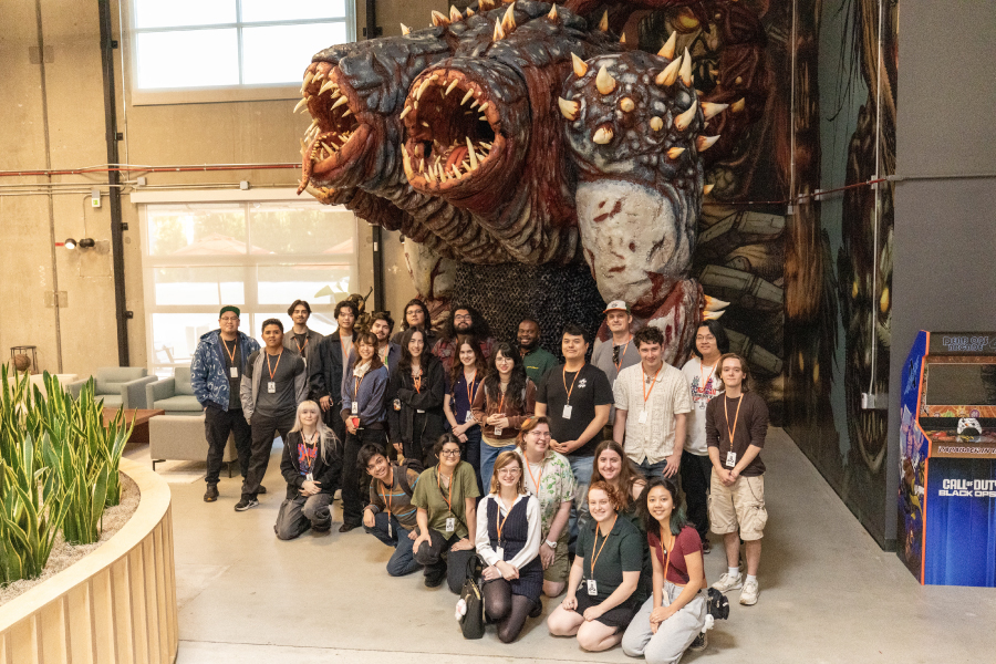 Students visit Treyarch Studios. Photograph by Rupert English.