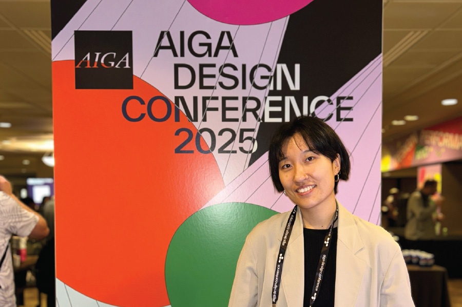Eager Zhang, lead designer for the 2025 AIGA National Design Conference