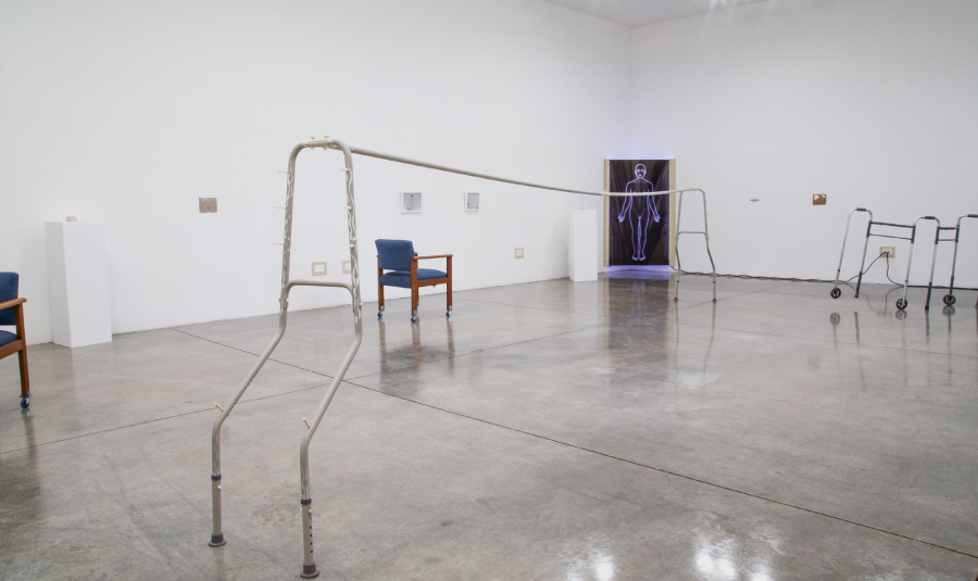 Xixi Edelsbrunner, PRONE, installation view, photograph by Jess Star/Otis College of Art and Design