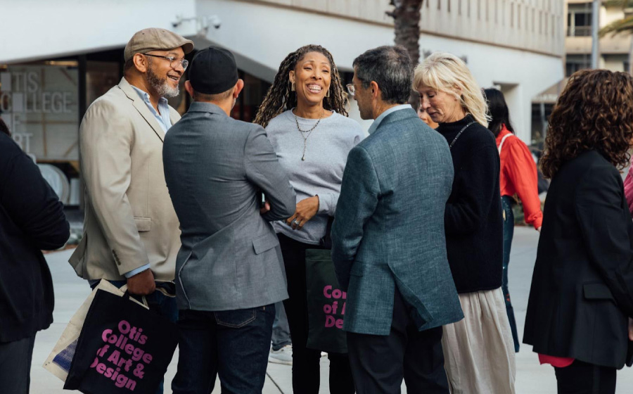 Friends of Otis College descended on the campus for a reception, interactive classes, and an exhibition of alumni work. 