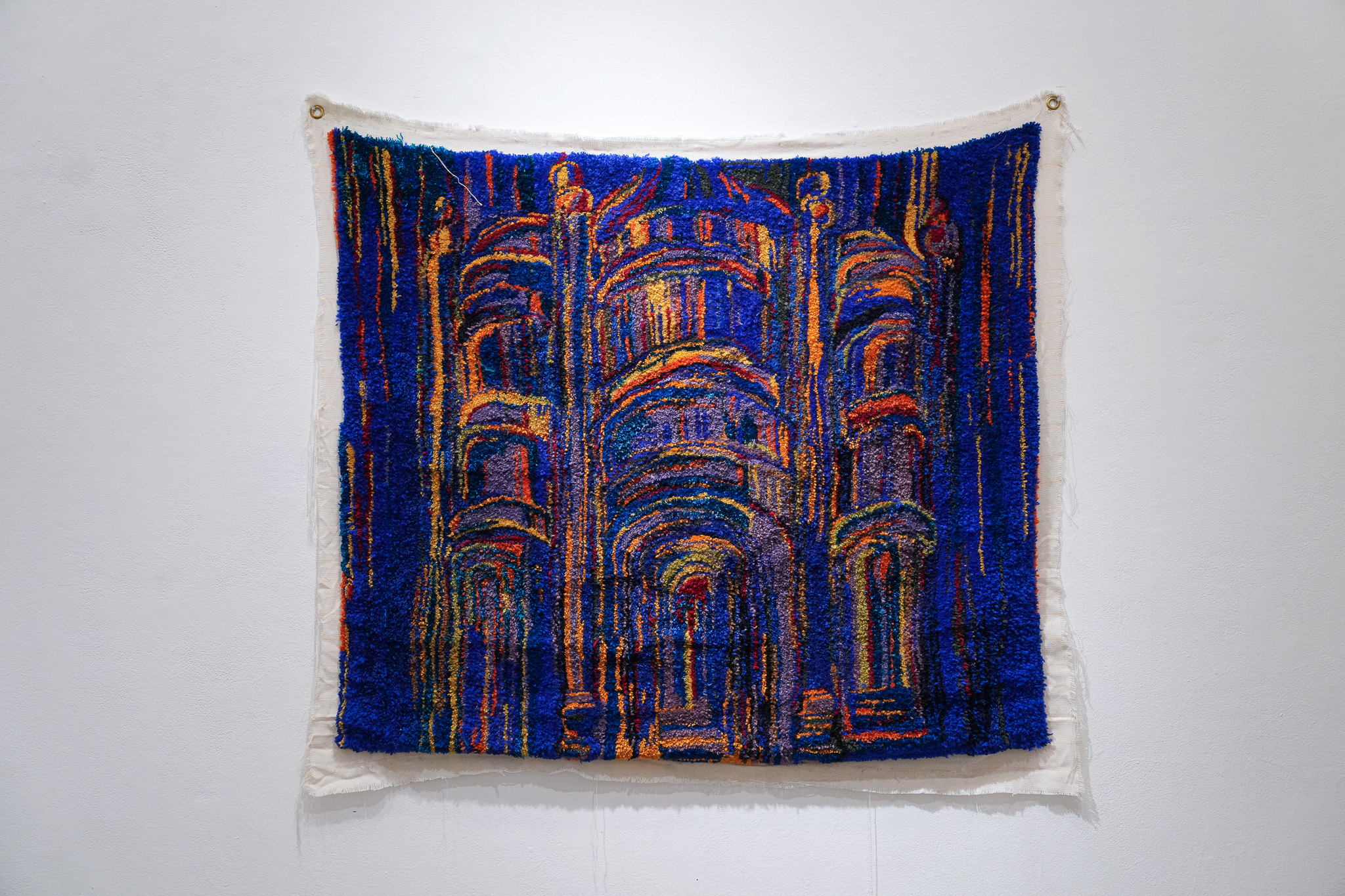 Qian Yang, Yarn on canvas, Yarn Artwork, Tufting Art