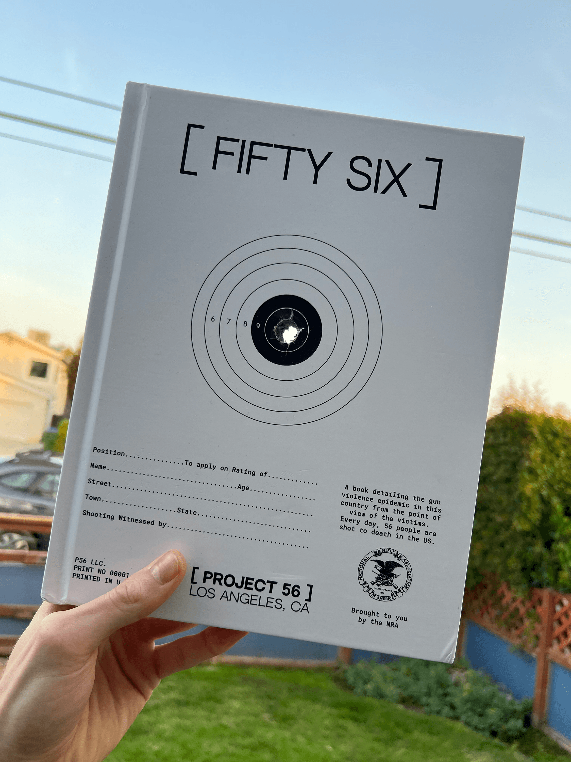 [ Project 56 ] is a book detailing the gun violence epidemic through 911 transcripts