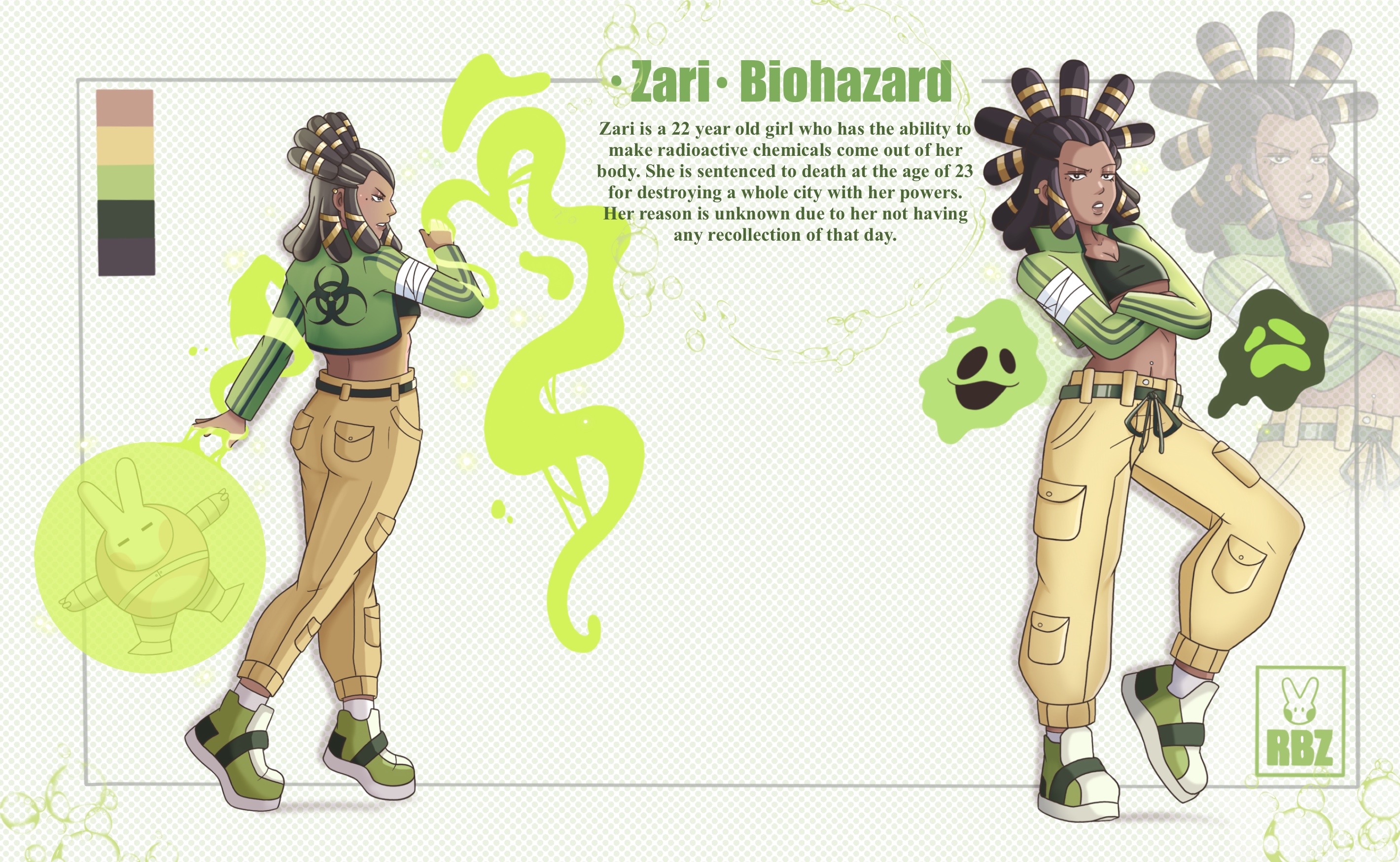 R.B.Z Hero's Zari Character Sheet 