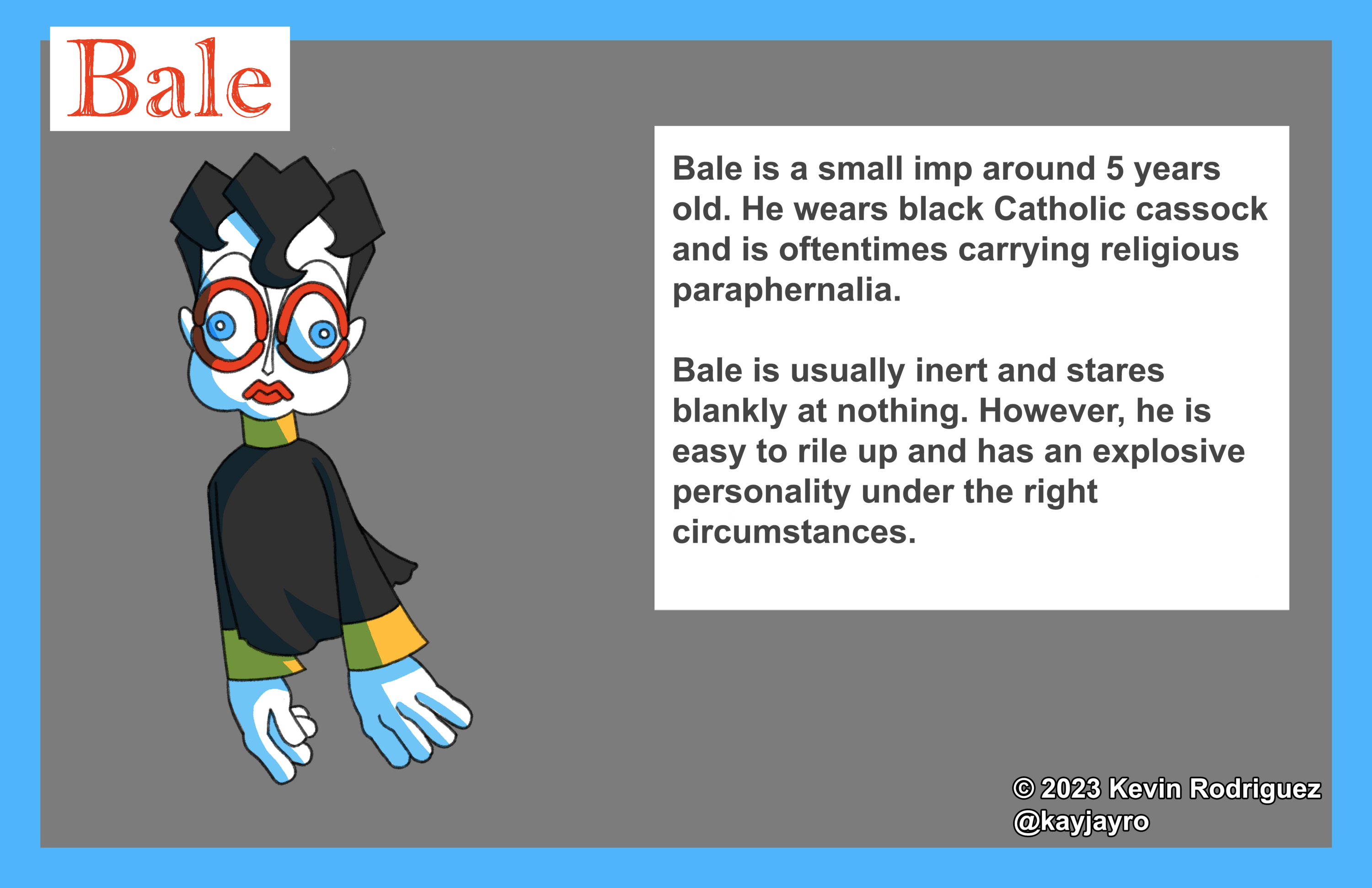 A page describing the character Bale