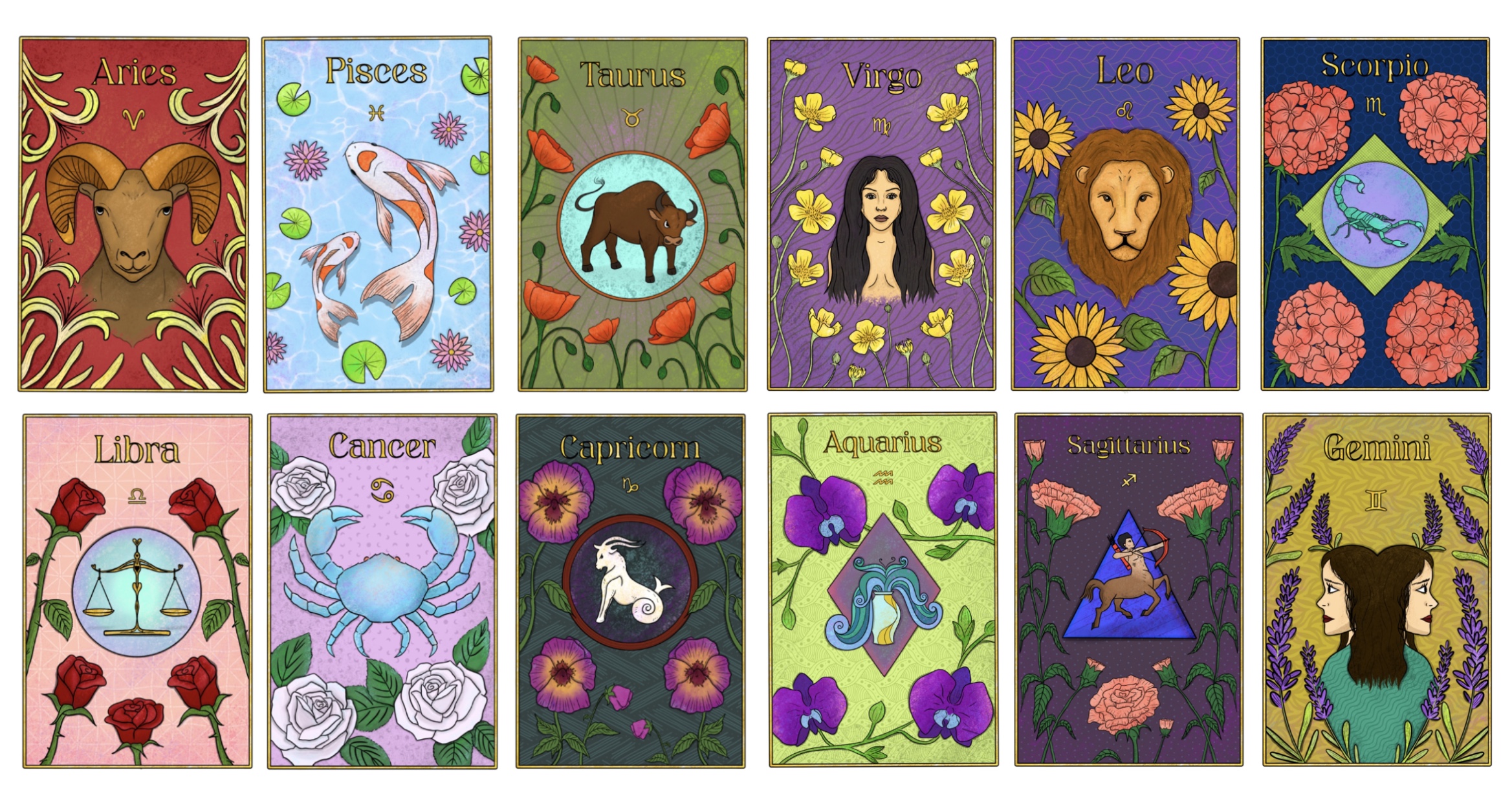 Zodiacs' Flowers