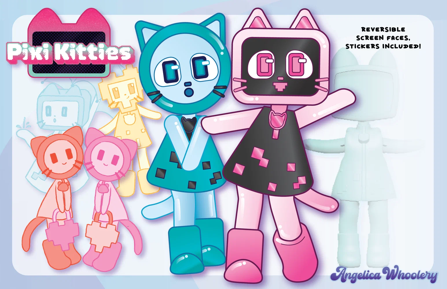 PixiKitties, a line of collectible figures themed after both digital screens and cats.