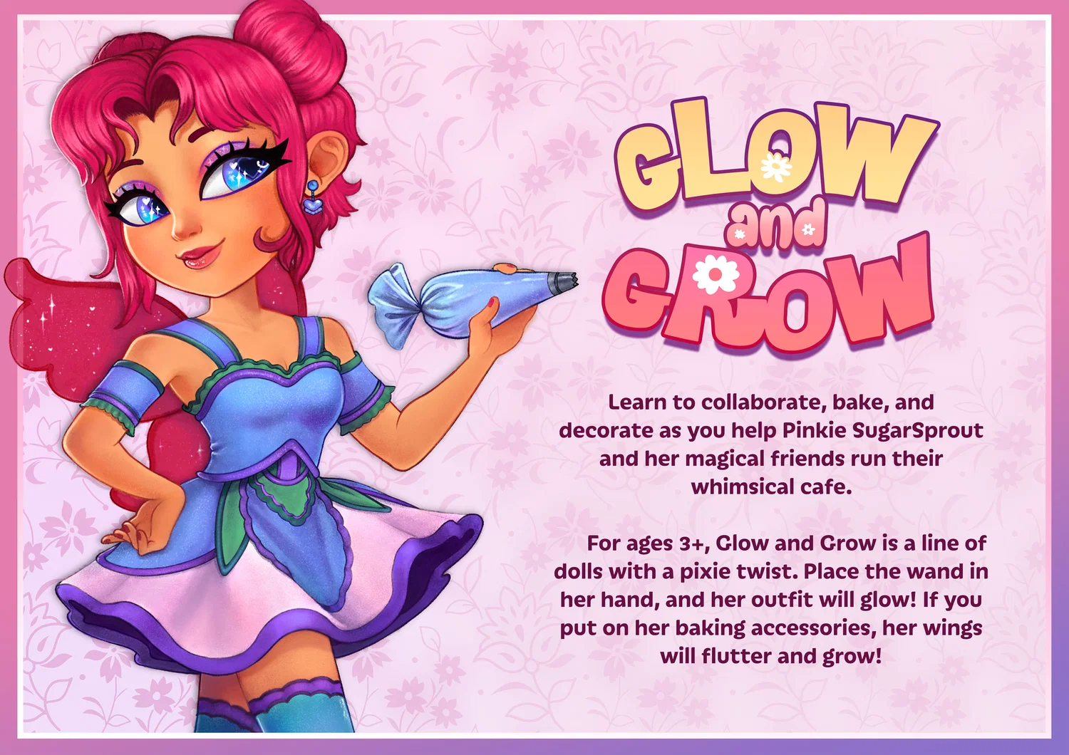Glow and Grow interactive doll cover page