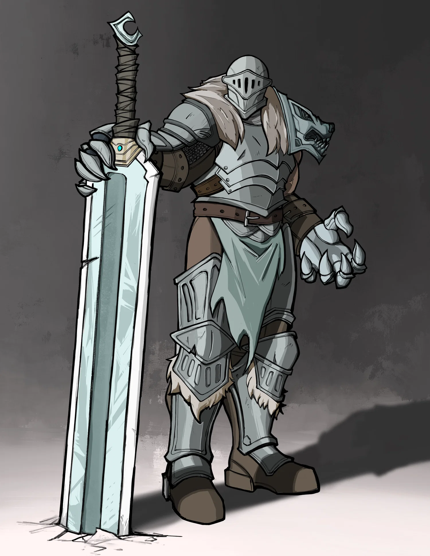 Wolfram, Ascendant Lord of the North, is a giant man with an even bigger sword. Hailing from the frigid Northern Realm, he believes that strength is a necessity, not a requirement, to defend the helpless from evils that roam the world. 