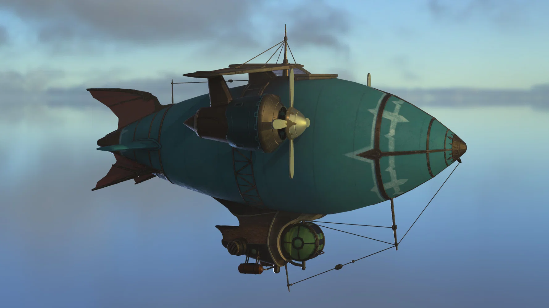 Steampunk Airship (inspired by a concept painting from the game Sky2Fly)