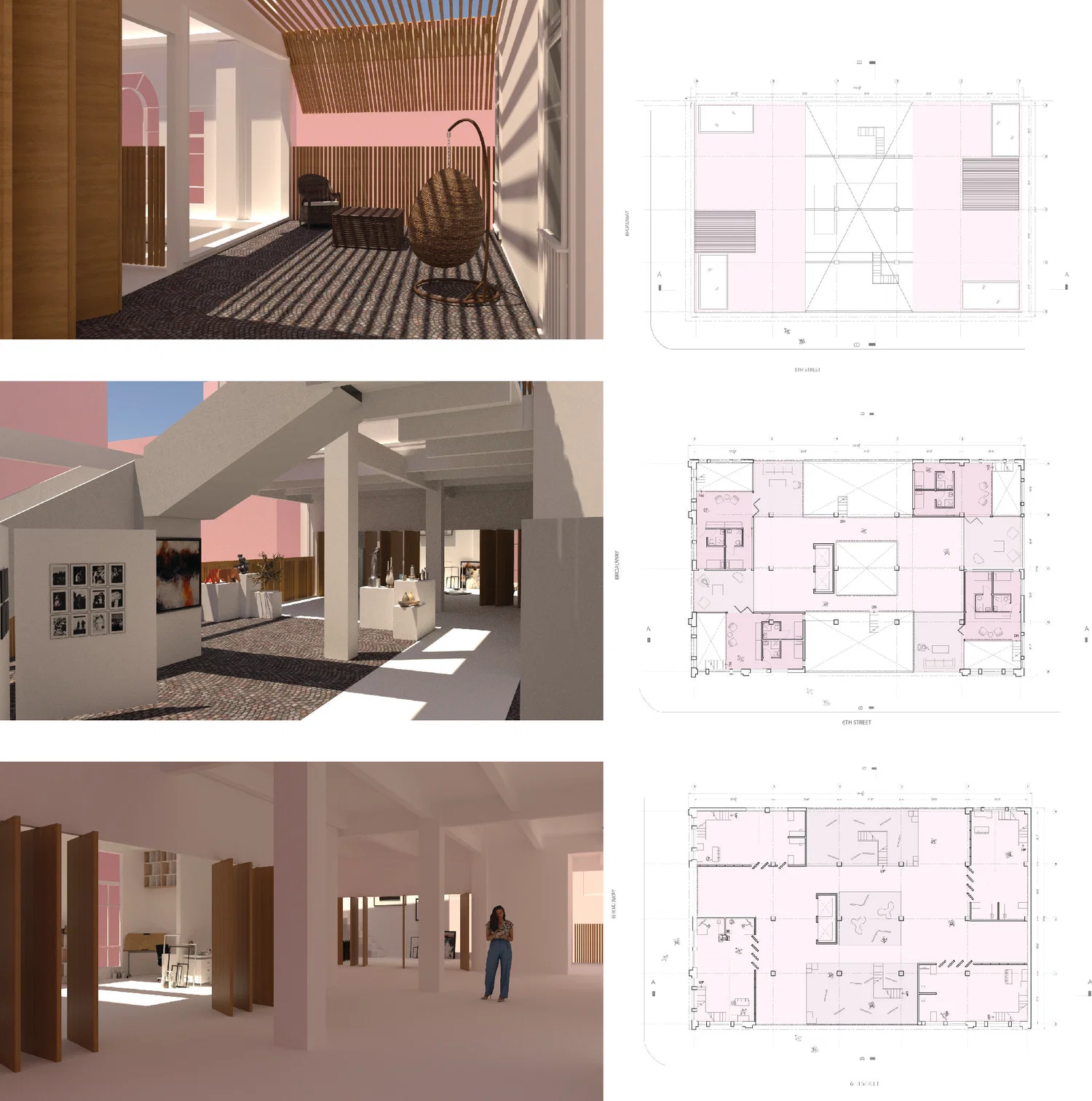 Studio IV: Plans and Interior Views
