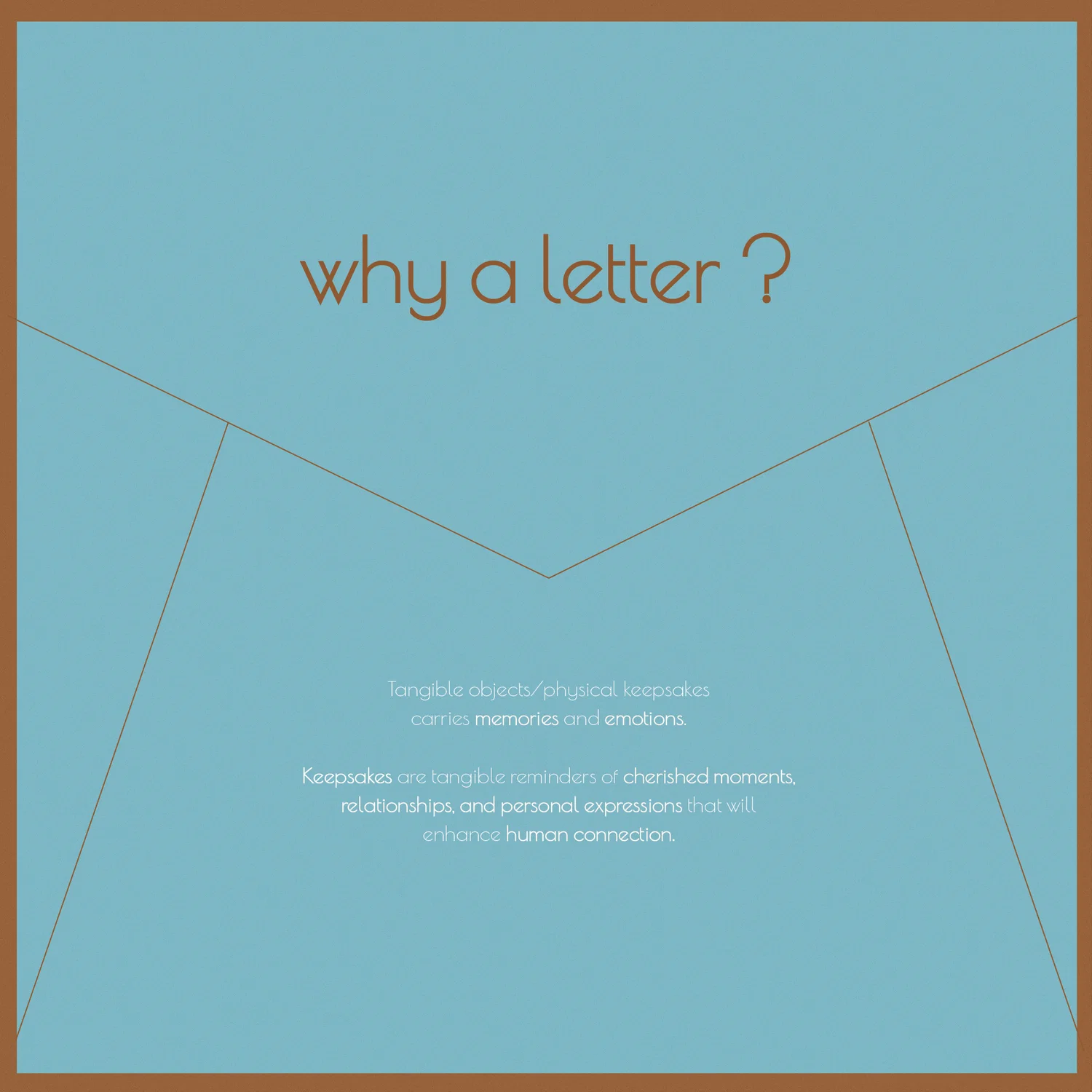 Why letter? 