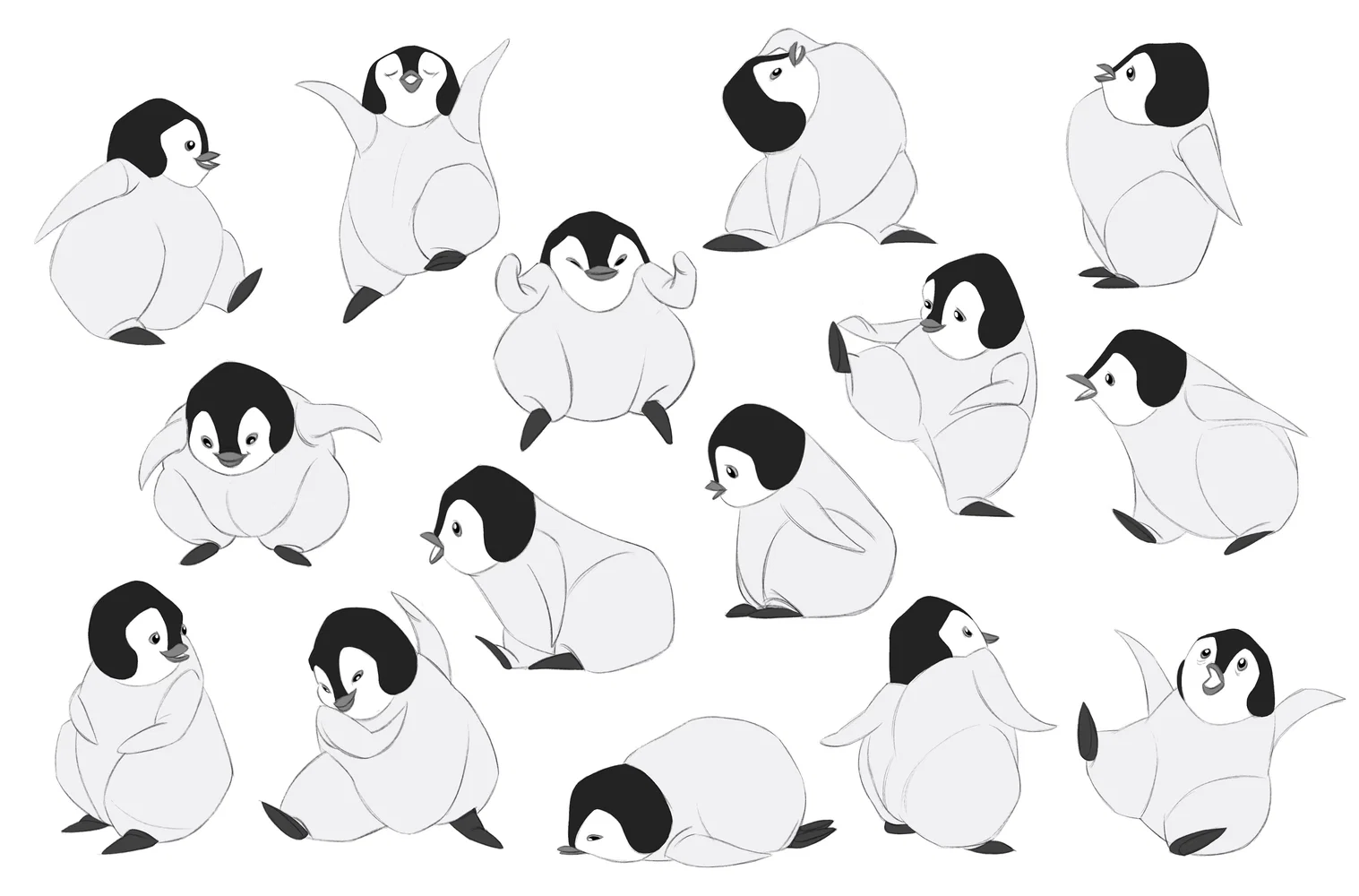 Baby emperor penguin