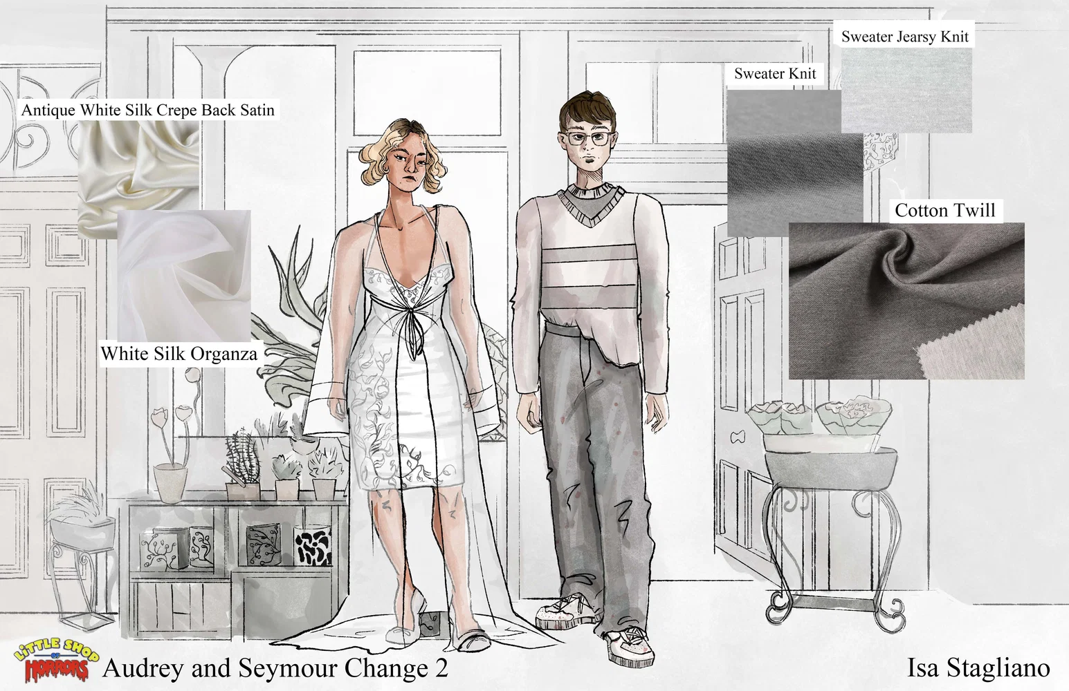 Final illustrations for Audrey and Seymour