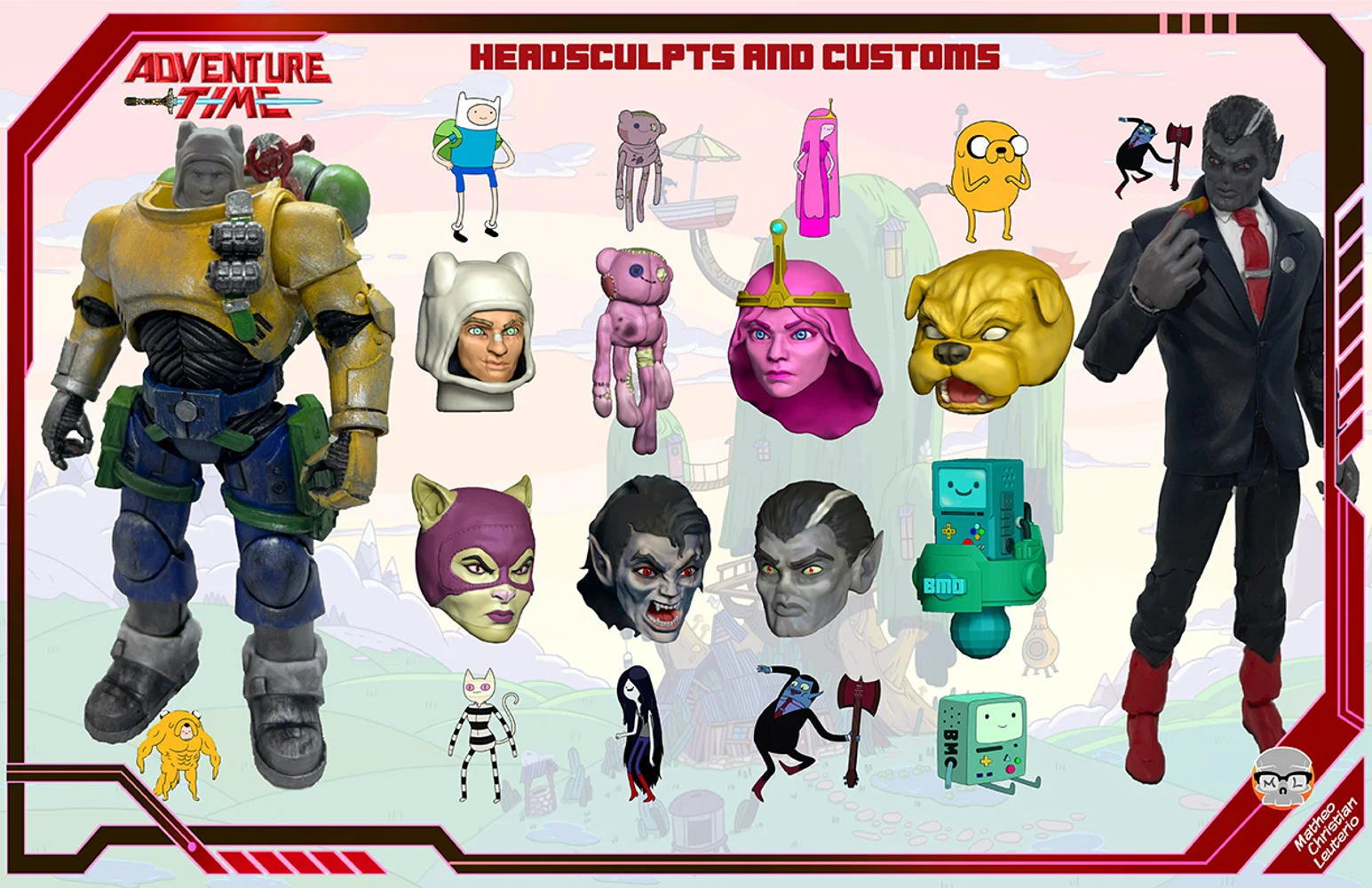 Adventure Time Headsculpts and Customs