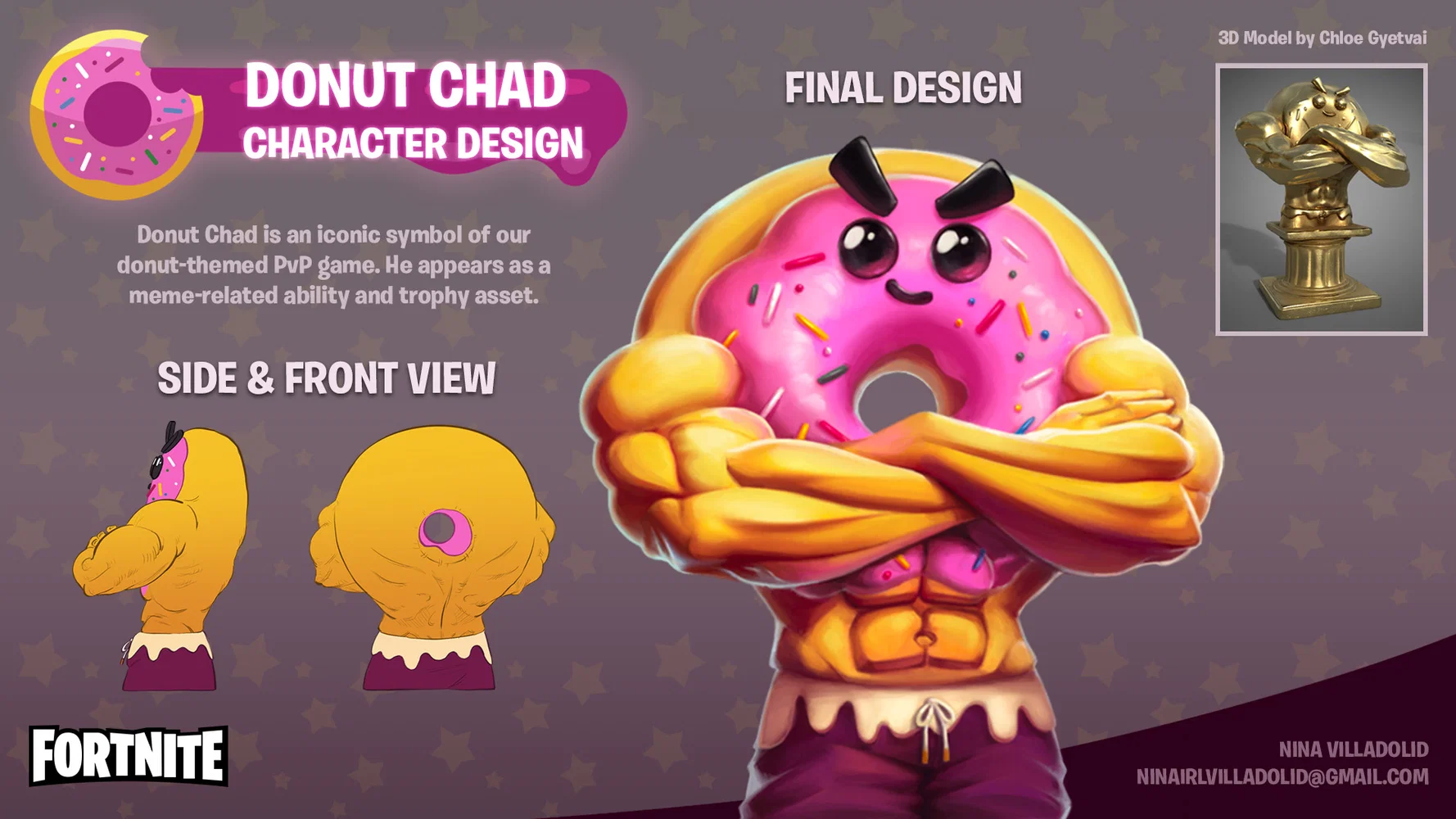 Fortnite Donut Box PVP: Character Design