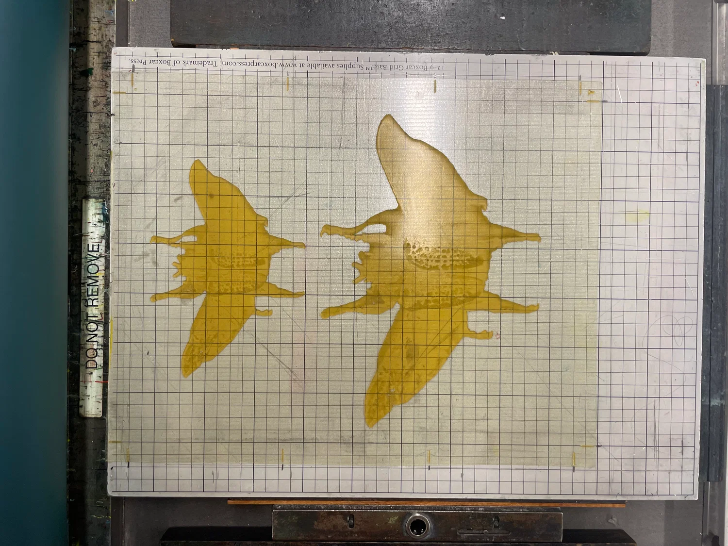 Polymer plate on the letterpress