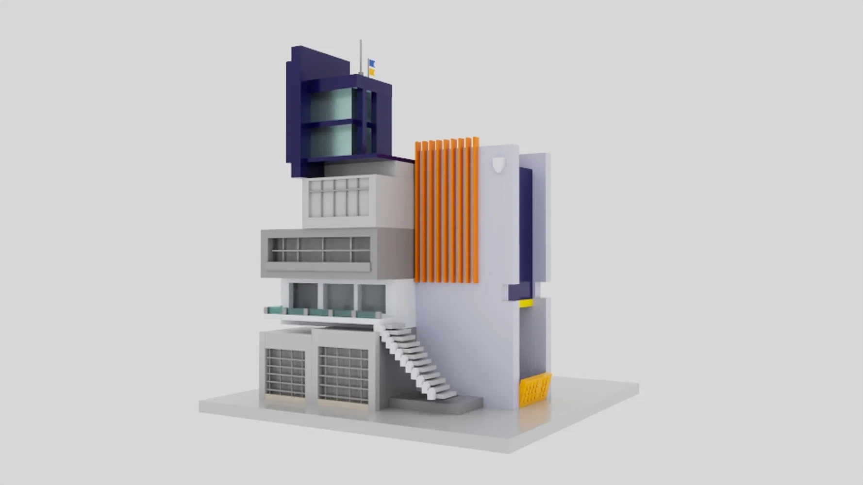 3D Model of a Lego House Set
