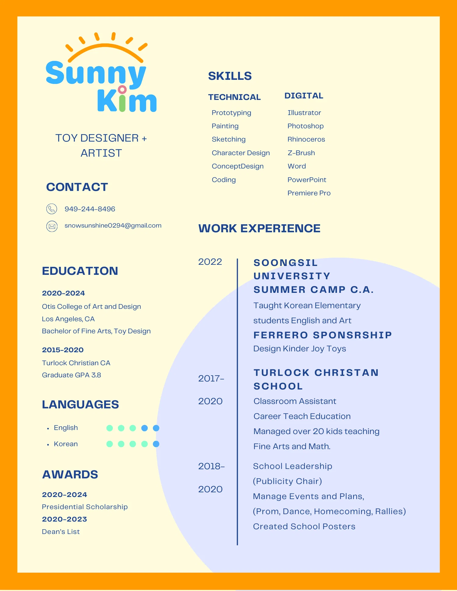 Promo Sheet/ Resume