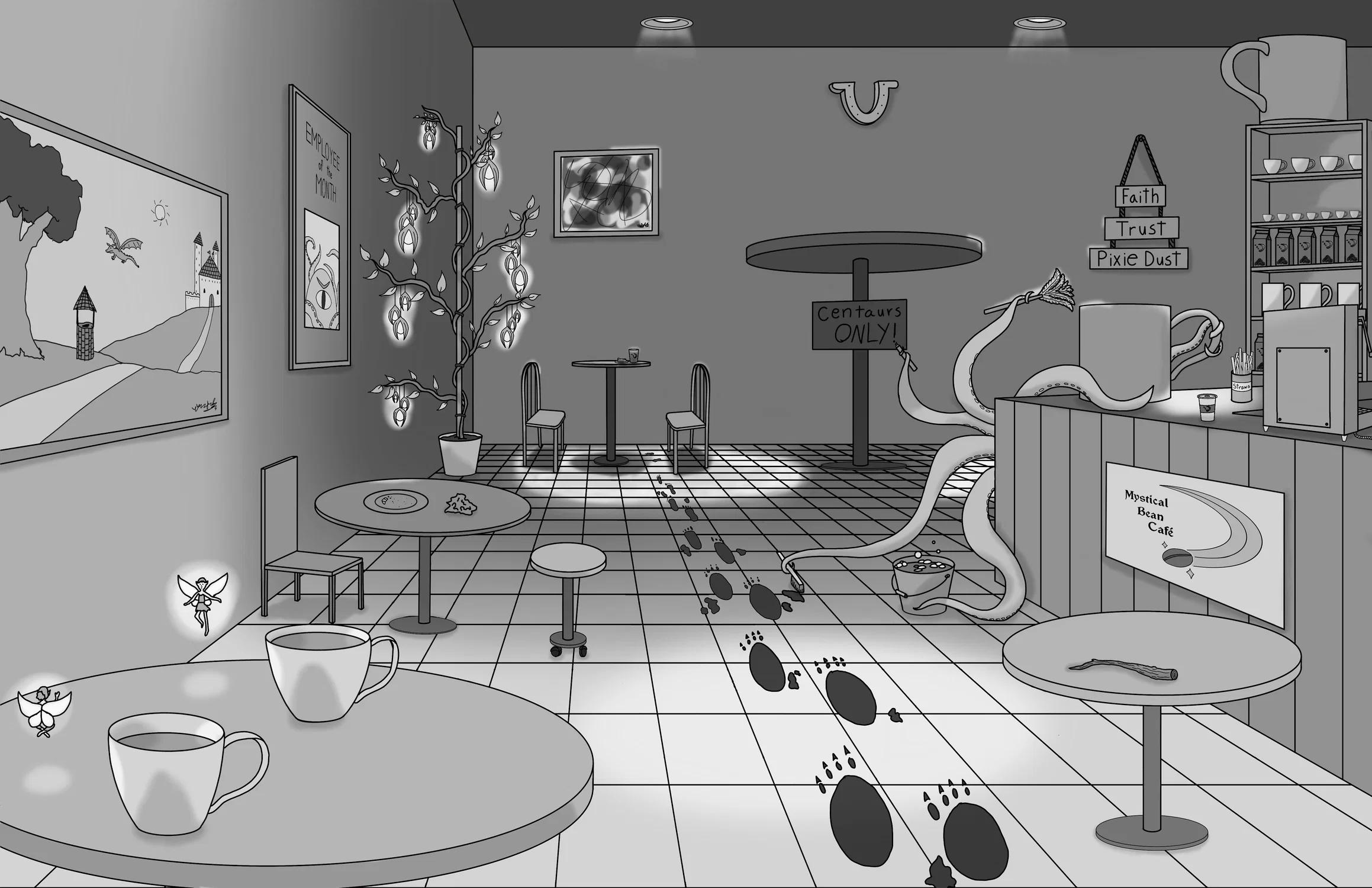 Mystical creature café