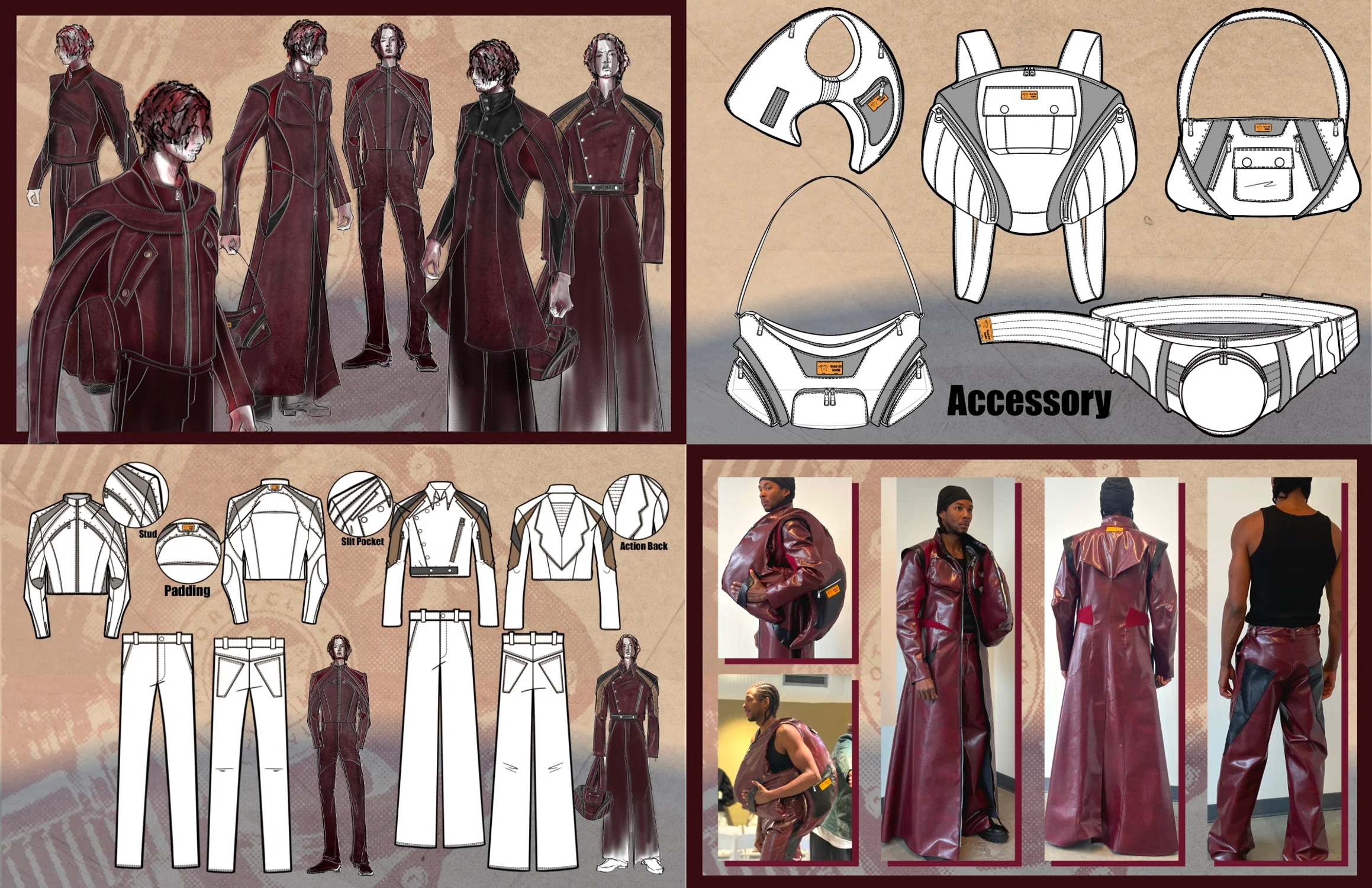 Motorcycle Jacket Struture Study