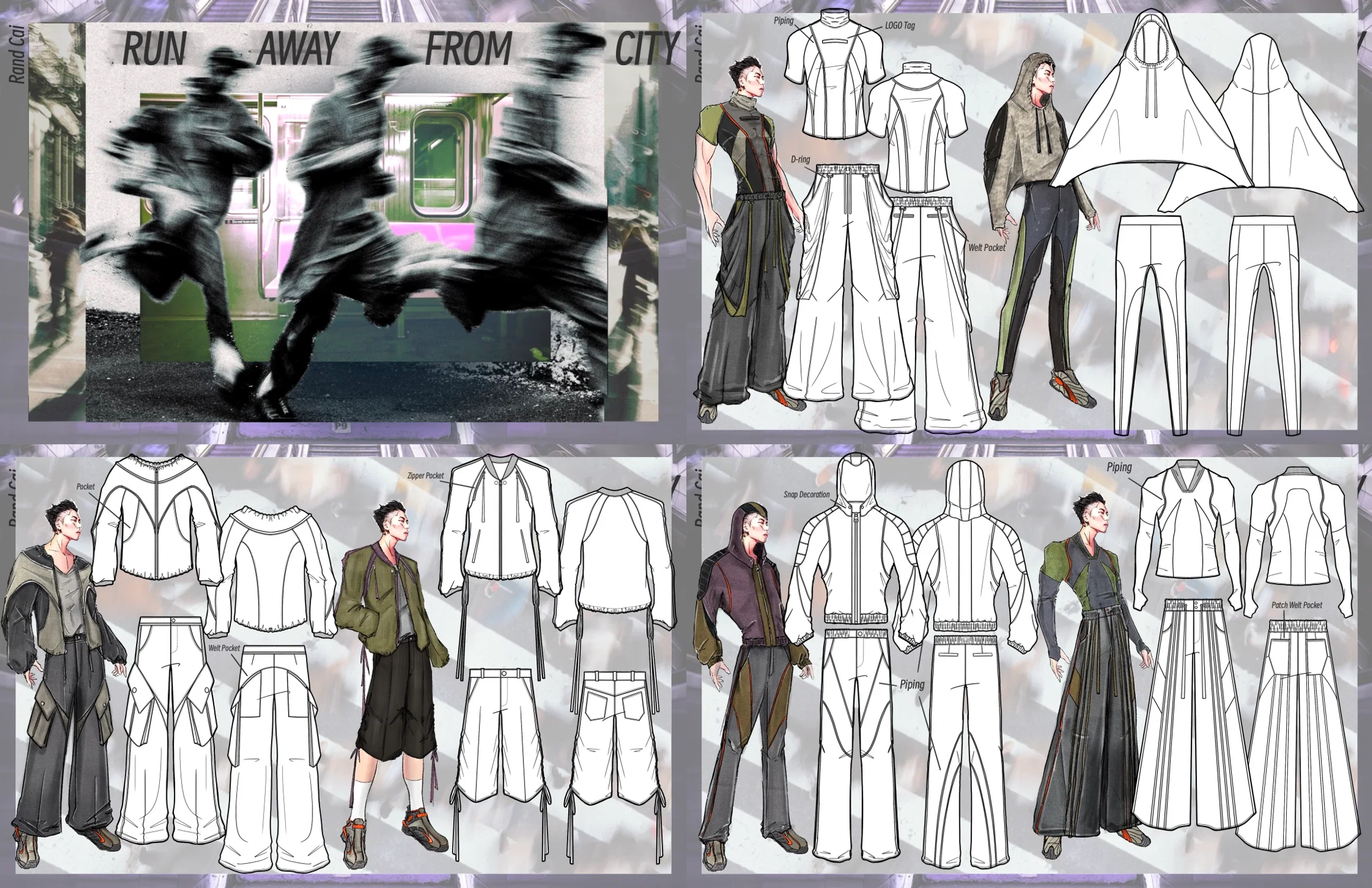 Run Away From City ( Activewear)