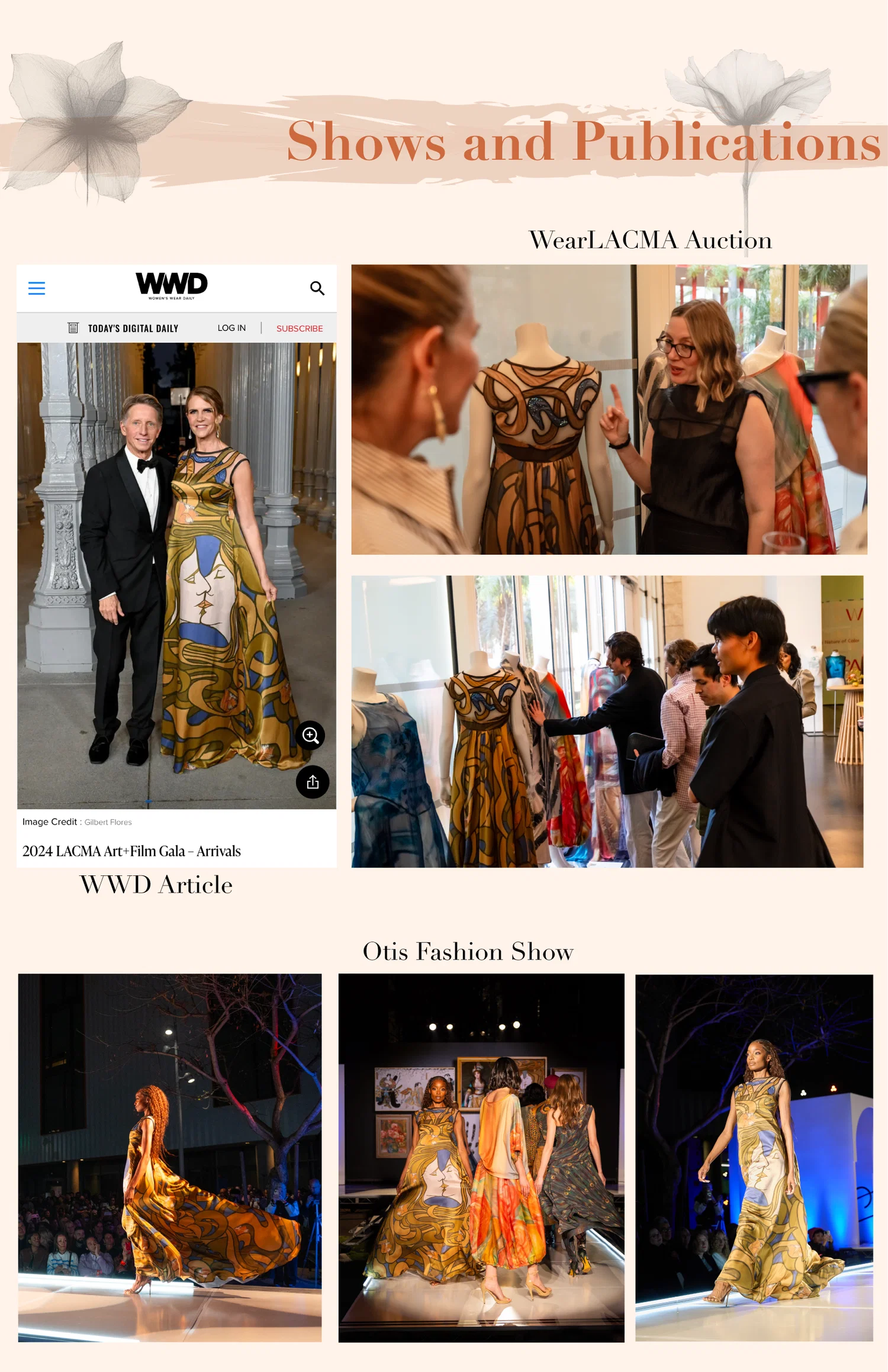 WearLACMA Auction, Otis Fashion Show, and WWD Publication