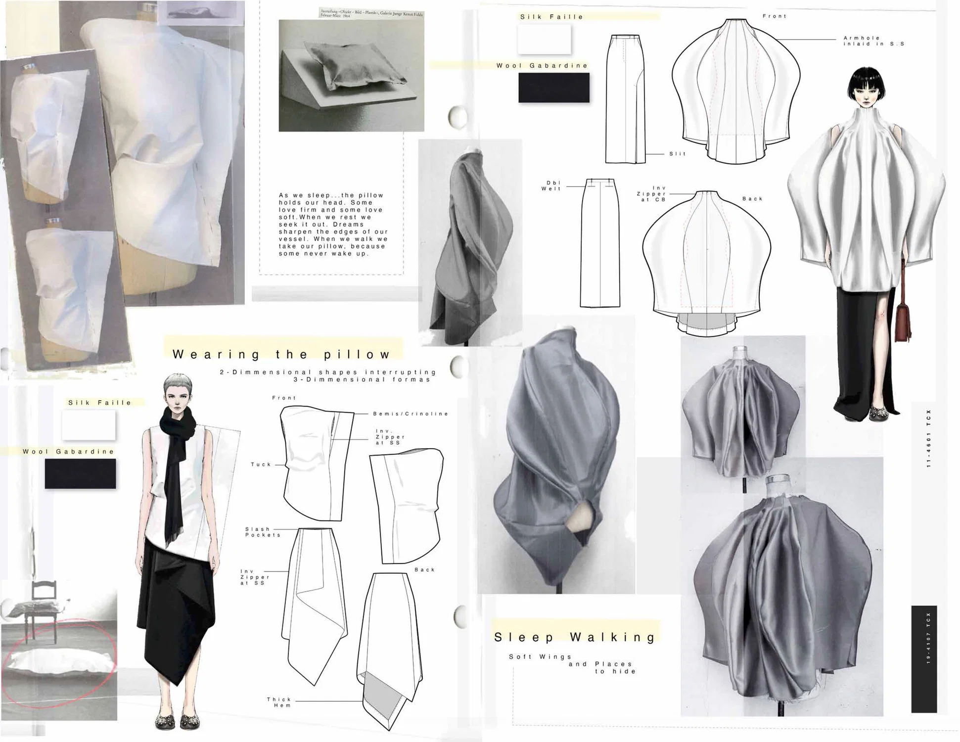 An experimental line where I abstract draping