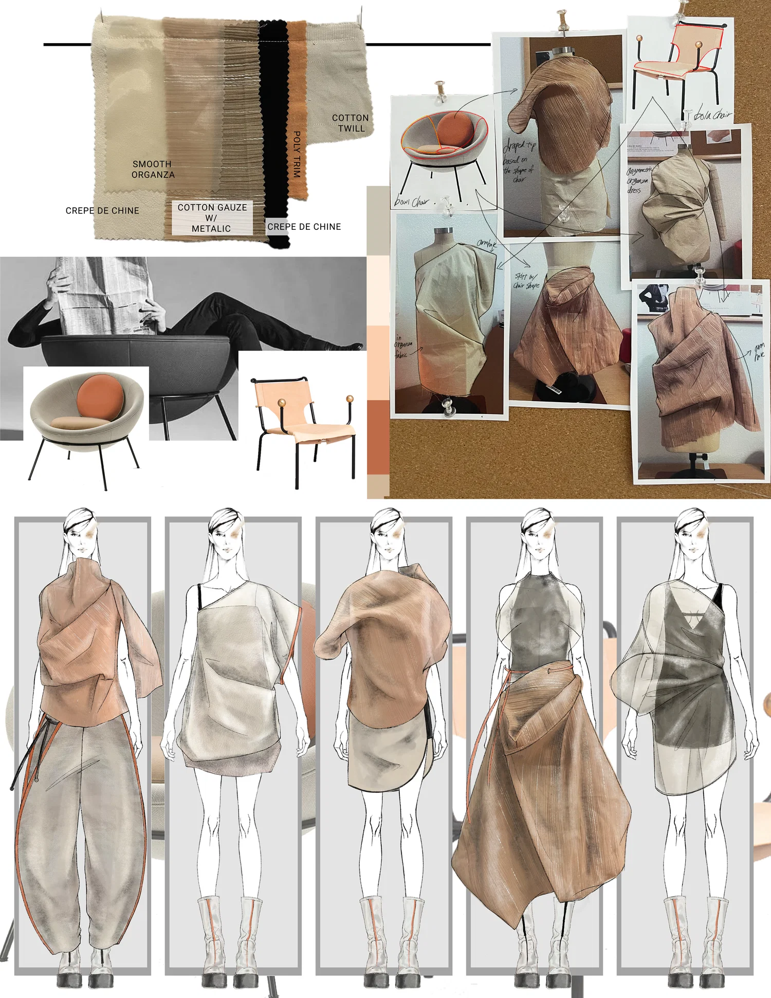 Line up and Fabric board